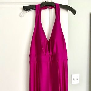 Satin halter gown